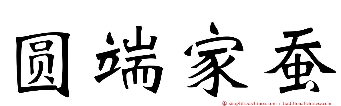 圆端家蚕