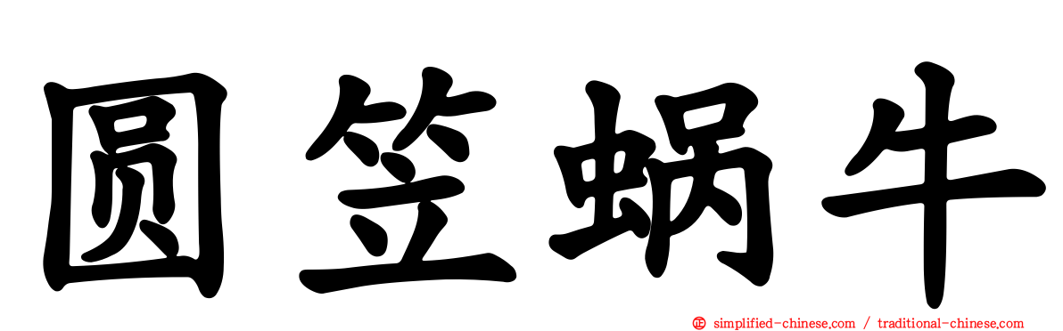 圆笠蜗牛