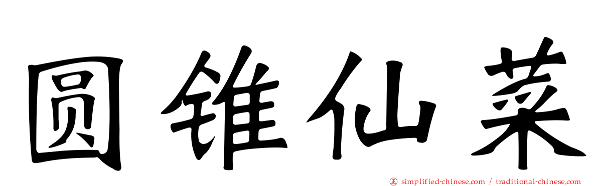 圆锥仙菜