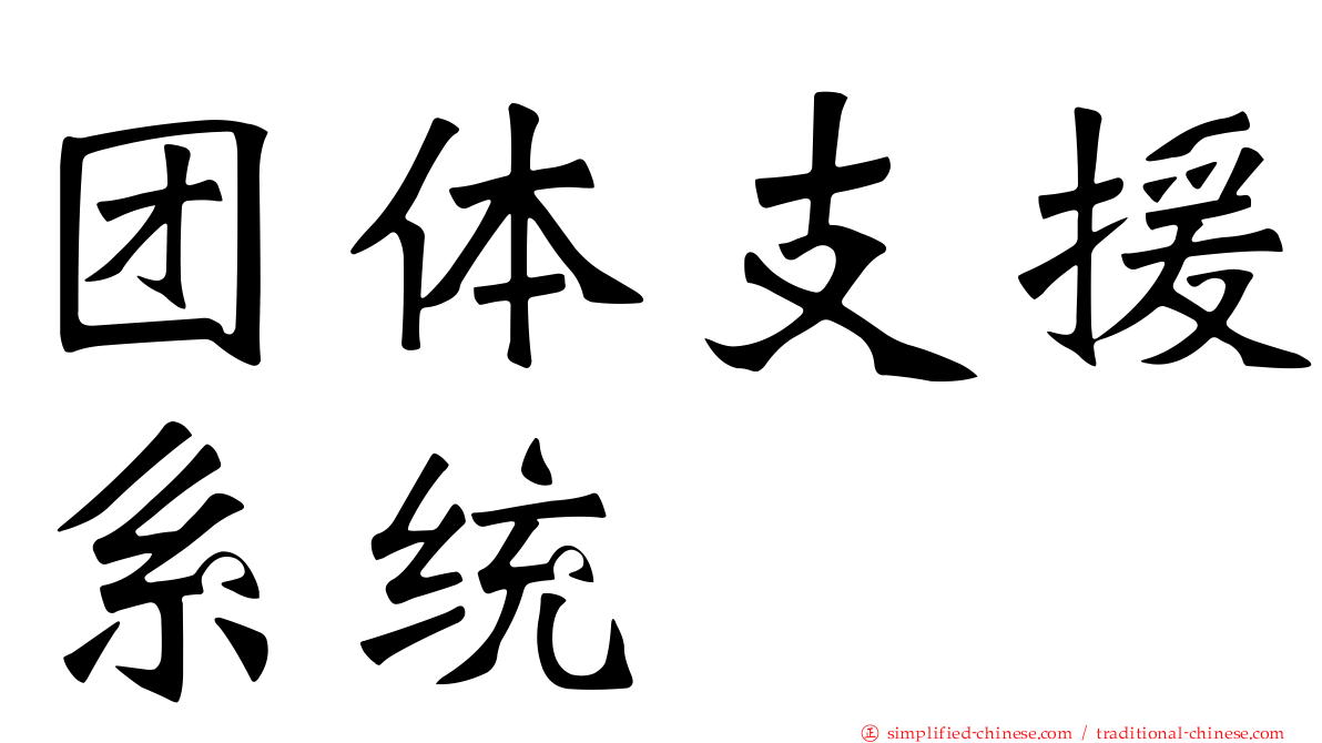 团体支援系统
