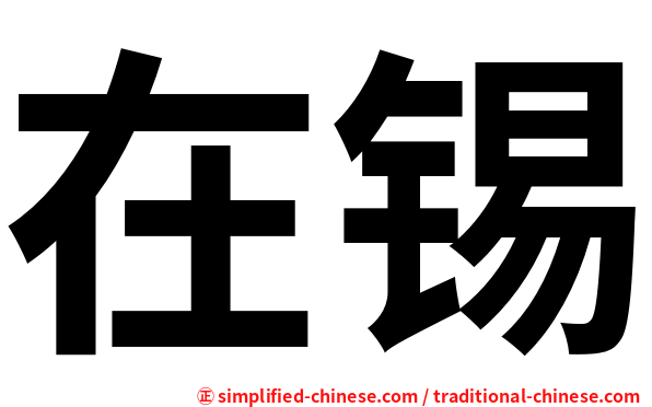 在锡