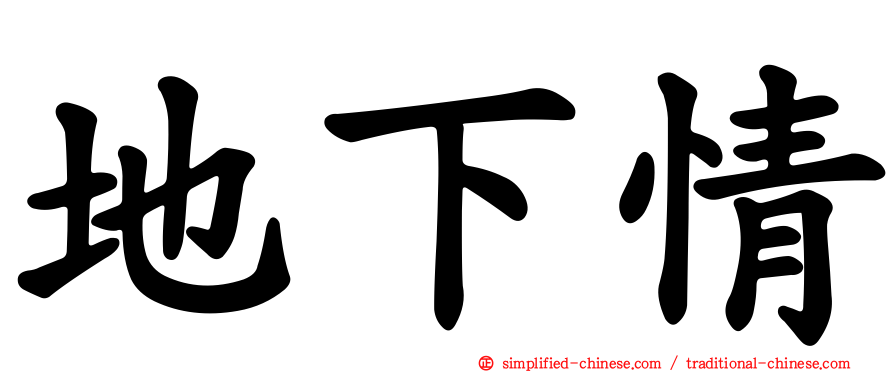 地下情