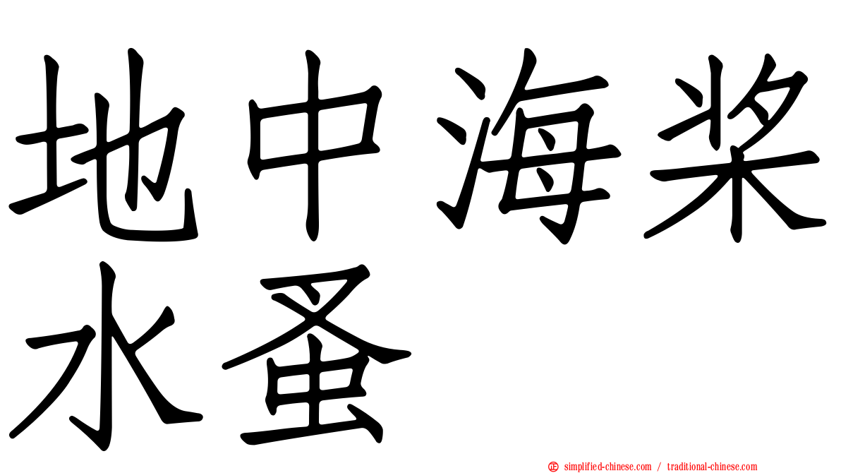地中海桨水蚤
