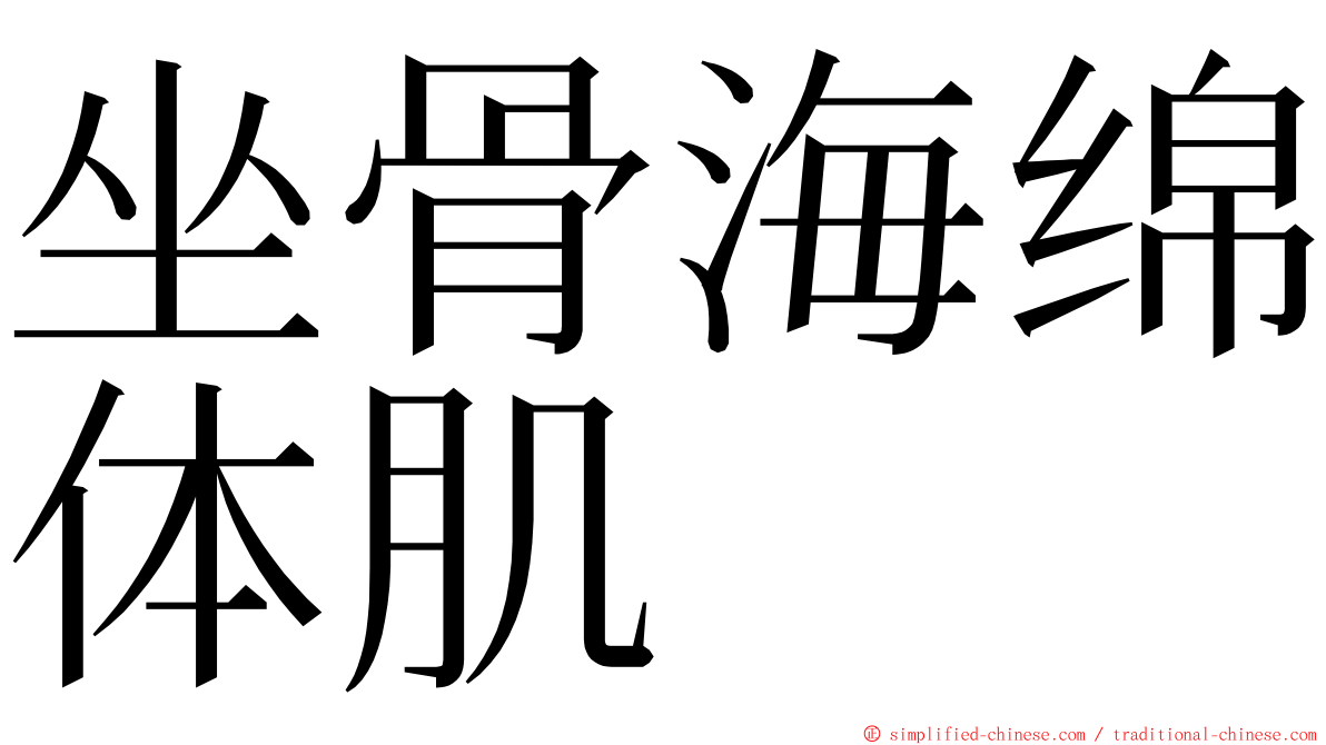 坐骨海绵体肌 ming font