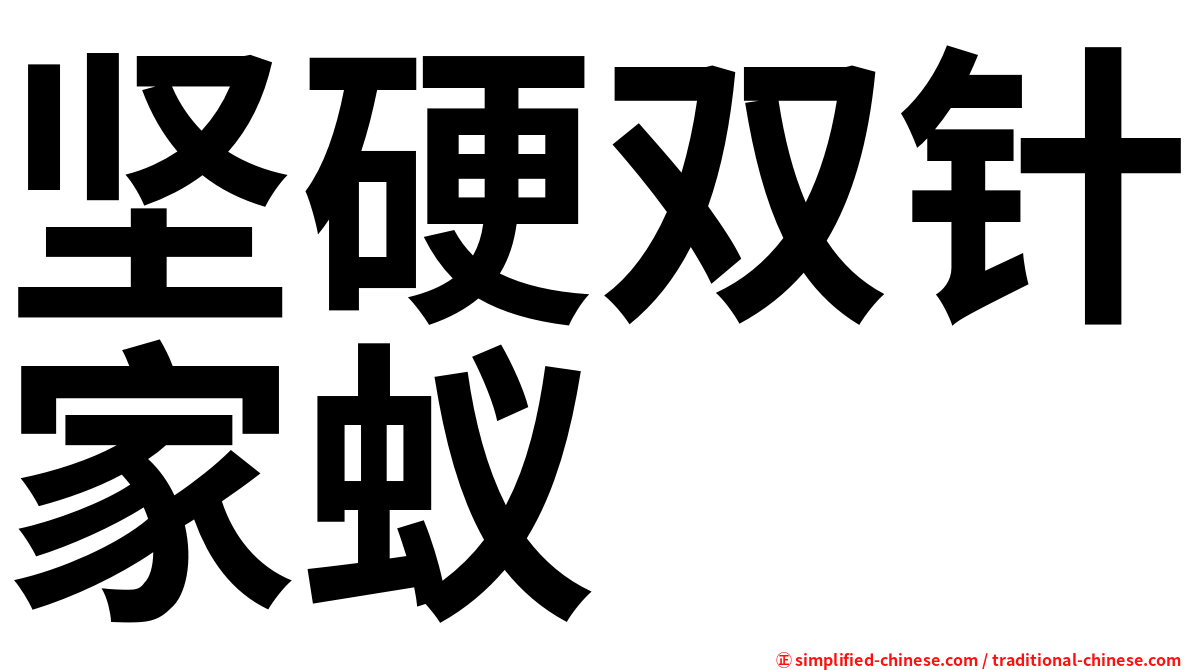 坚硬双针家蚁