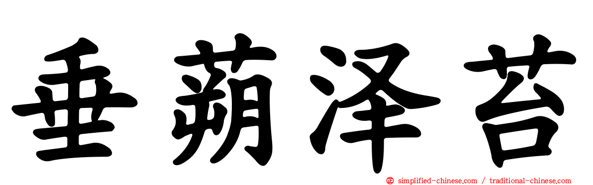 垂蒴泽苔