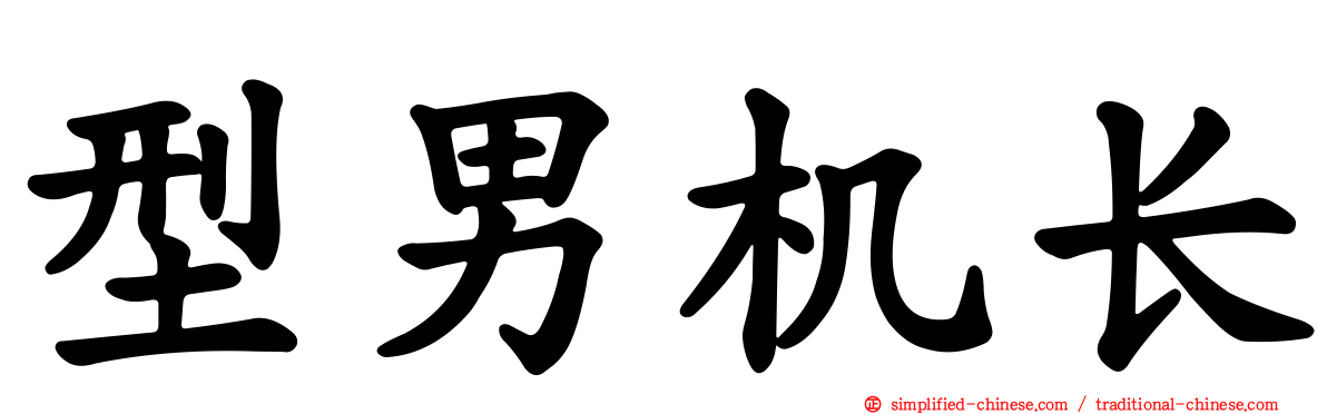型男机长