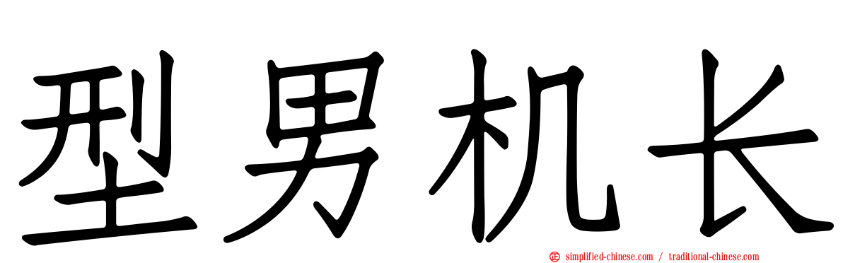 型男机长