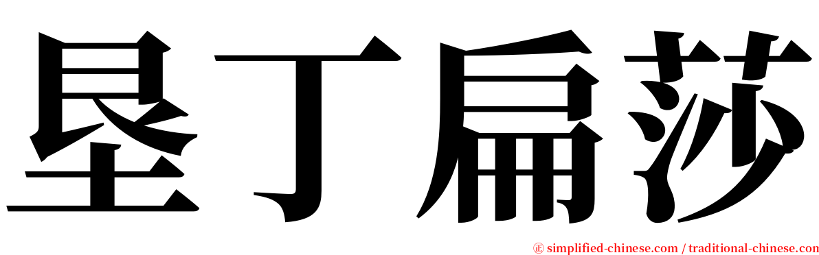 垦丁扁莎 serif font
