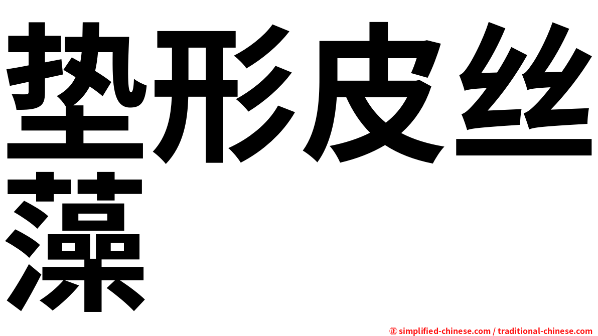 垫形皮丝藻