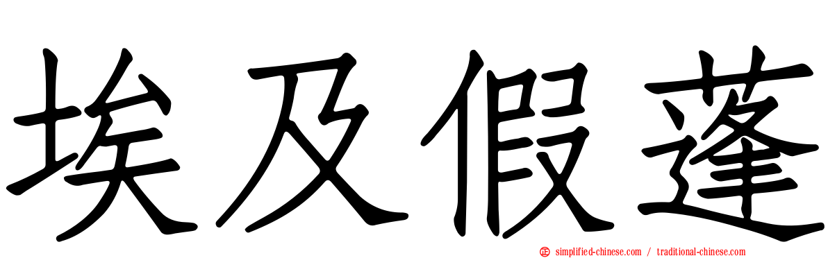 埃及假蓬