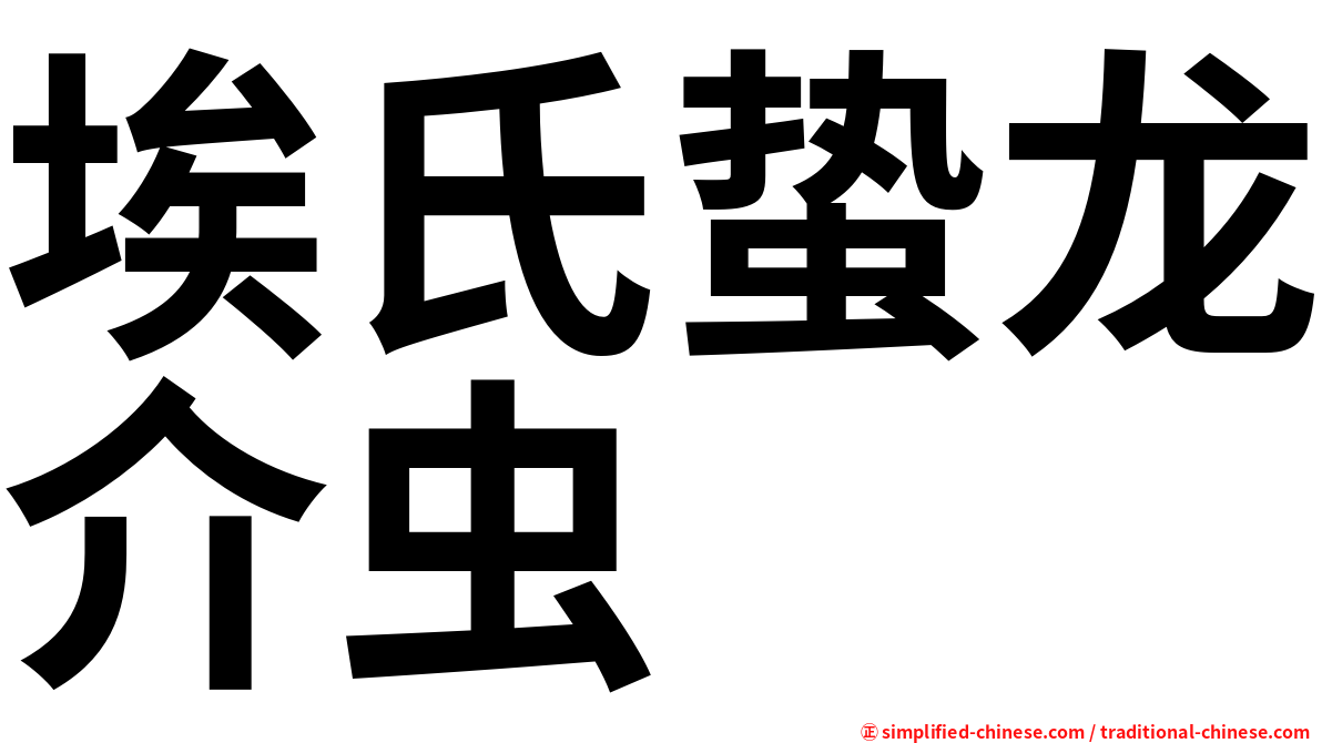 埃氏蛰龙介虫