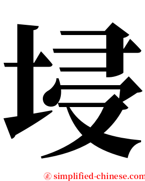 埐 serif font