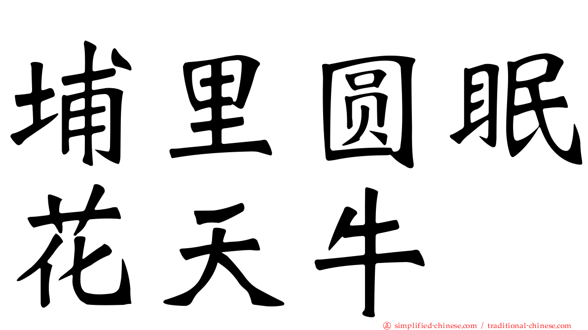 埔里圆眠花天牛