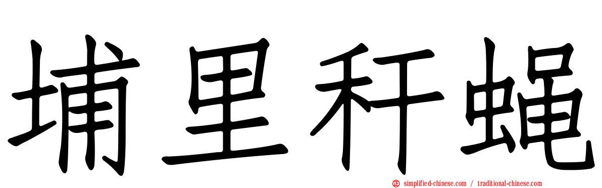 埔里秆蝇