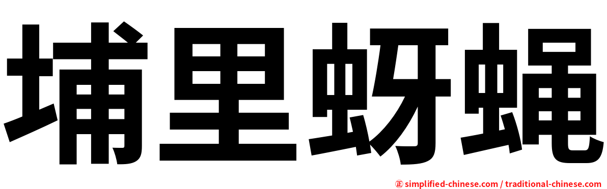 埔里蚜蝇