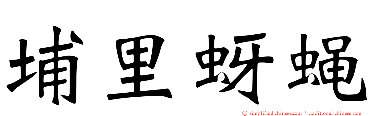 埔里蚜蝇