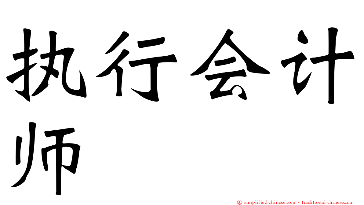 执行会计师