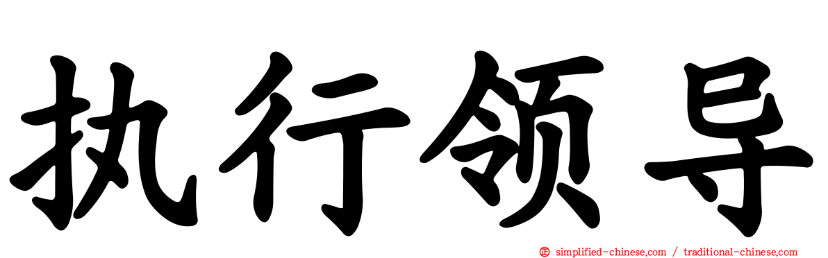 执行领导