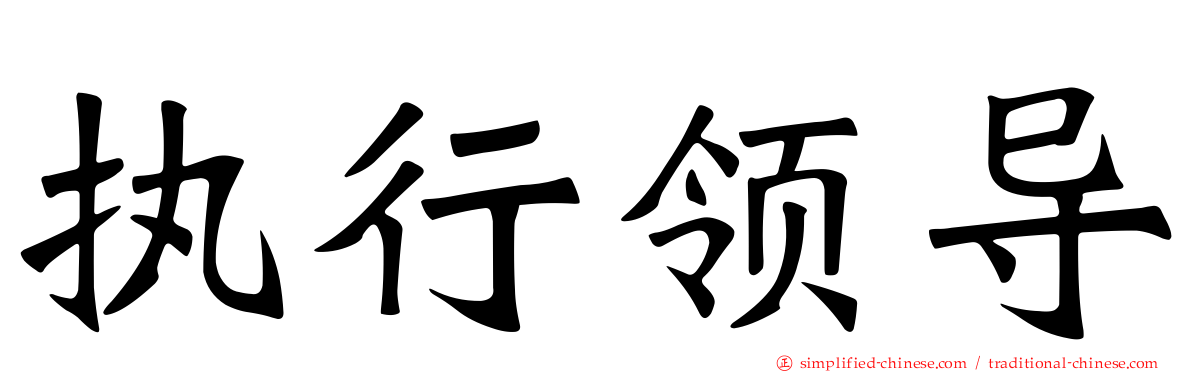 执行领导