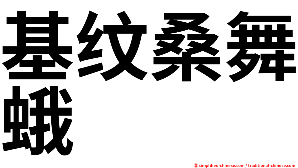 基纹桑舞蛾