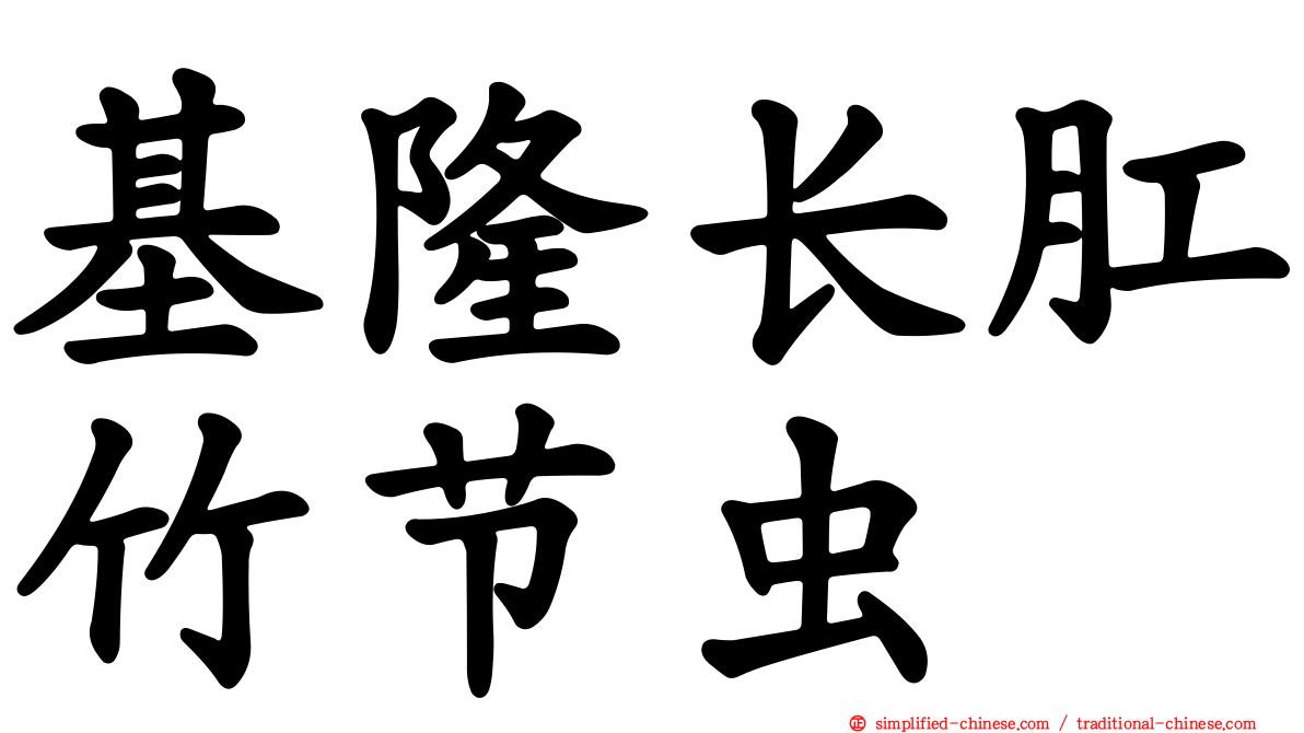 基隆长肛竹节虫