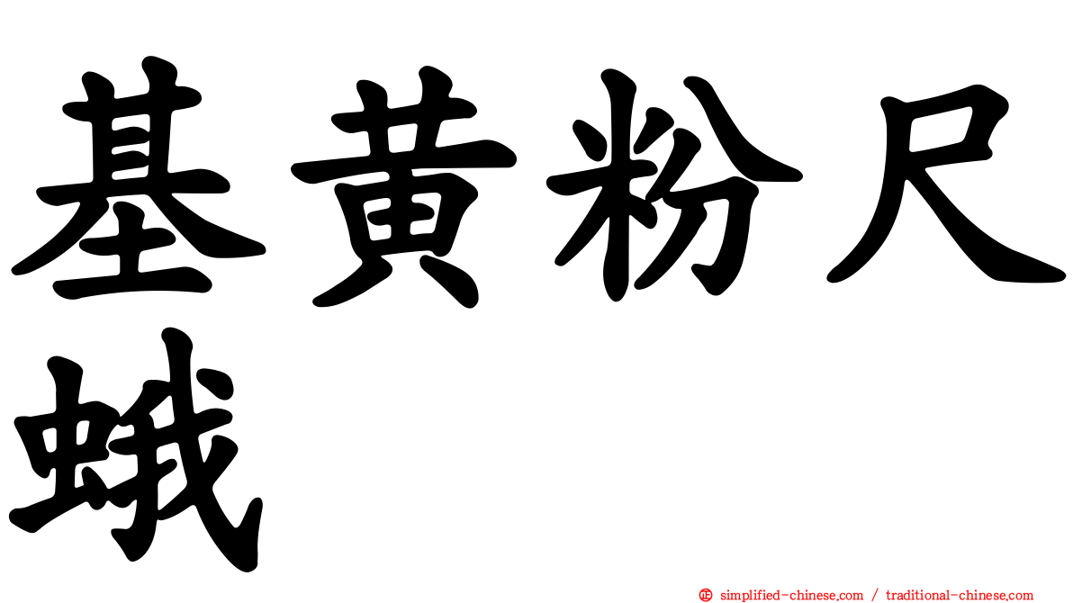 基黄粉尺蛾