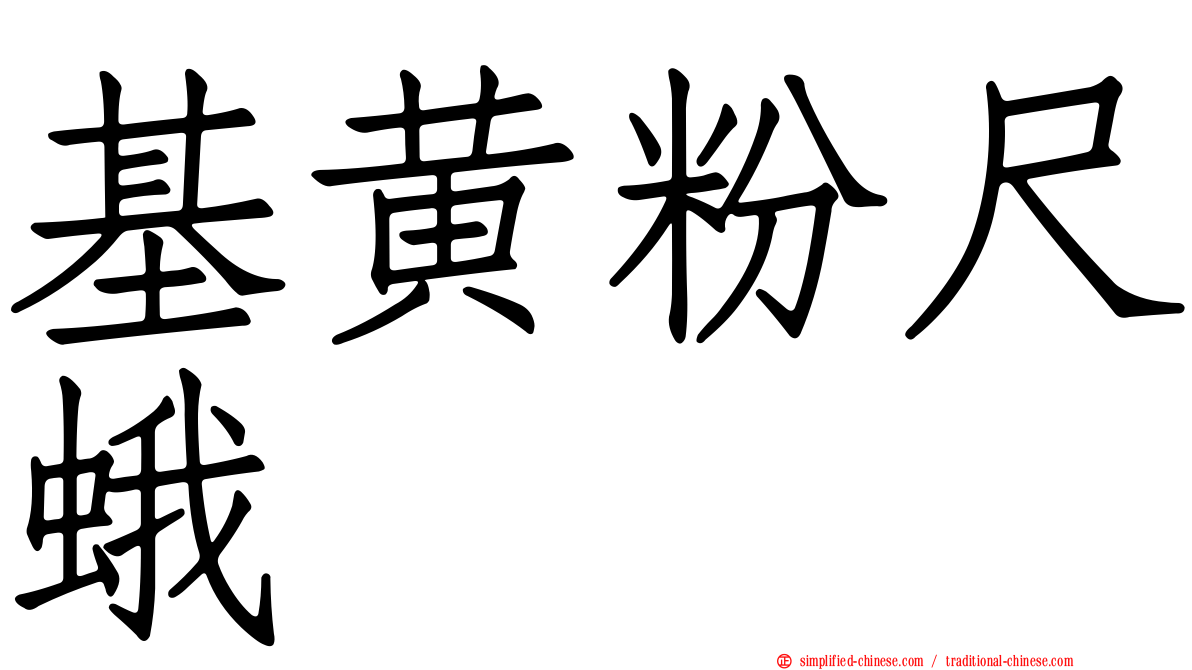 基黄粉尺蛾