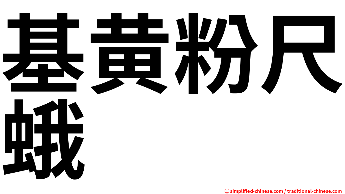 基黄粉尺蛾