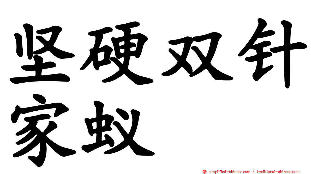 坚硬双针家蚁