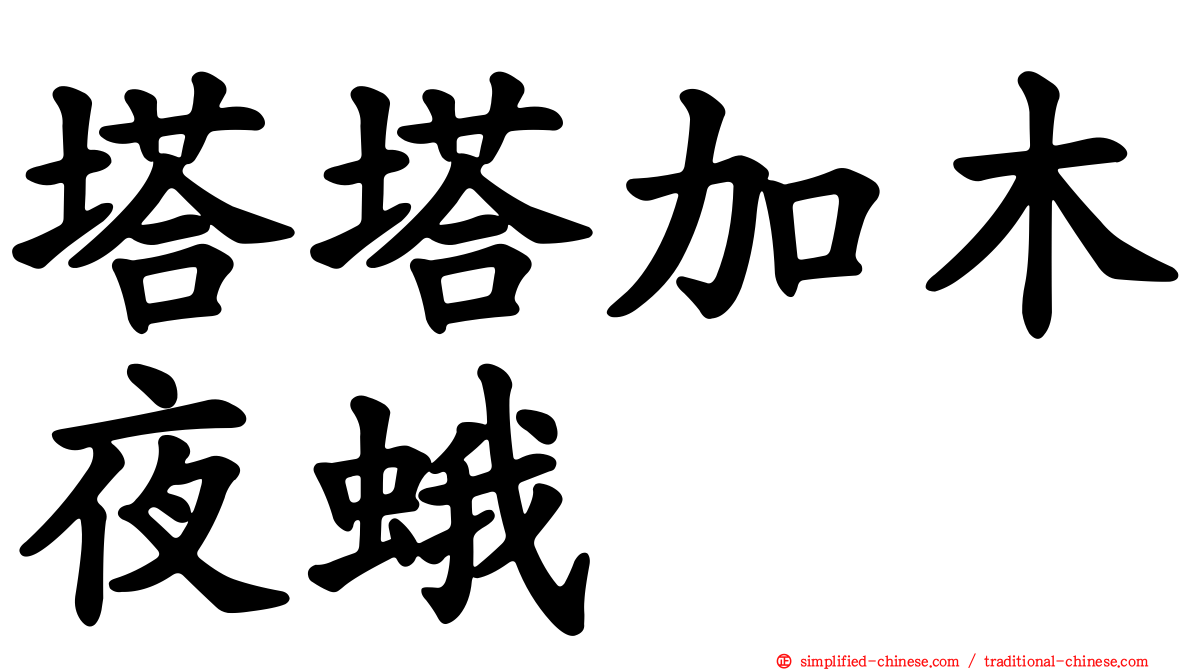 塔塔加木夜蛾