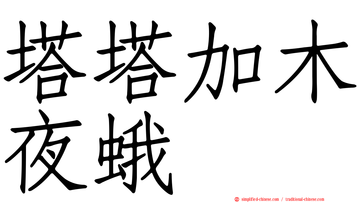塔塔加木夜蛾