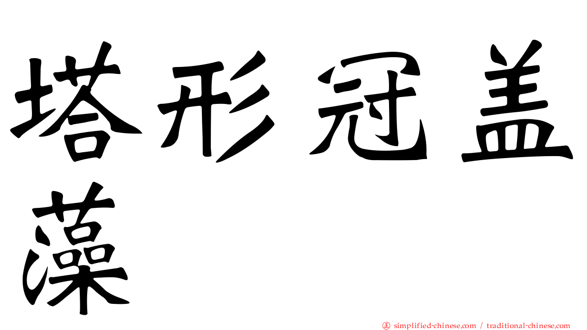 塔形冠盖藻