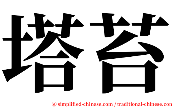 塔苔 serif font