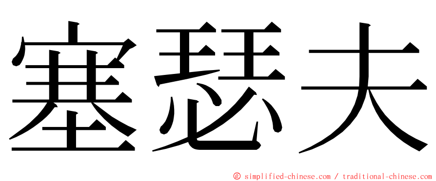 塞瑟夫 ming font
