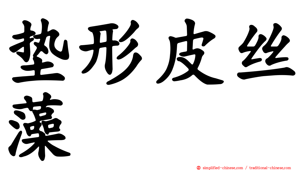 垫形皮丝藻