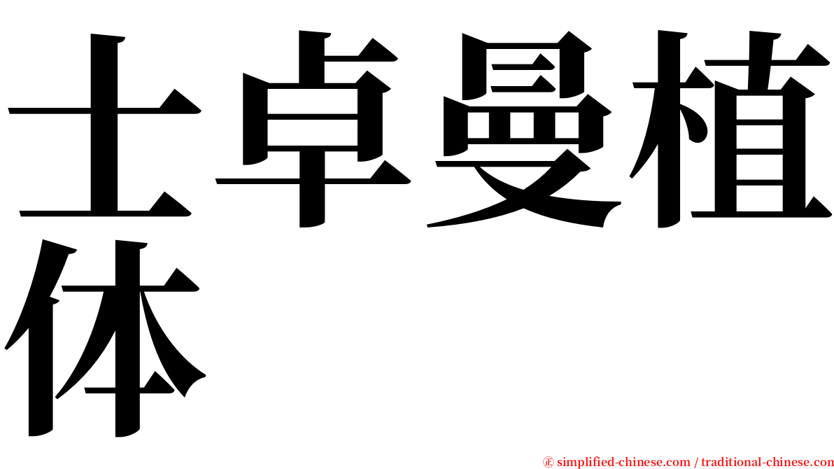 士卓曼植体 serif font