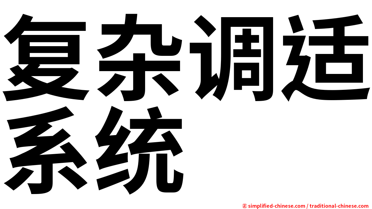 复杂调适系统