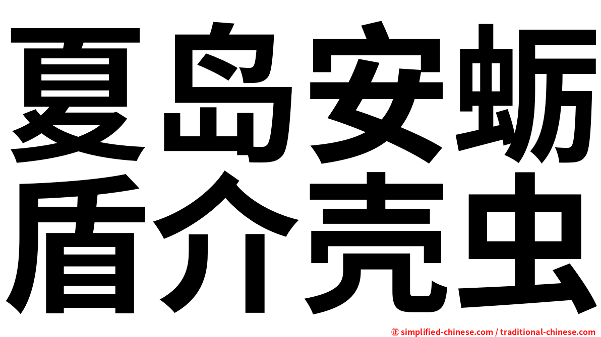 夏岛安蛎盾介壳虫