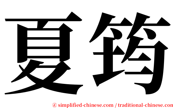 夏筠 serif font