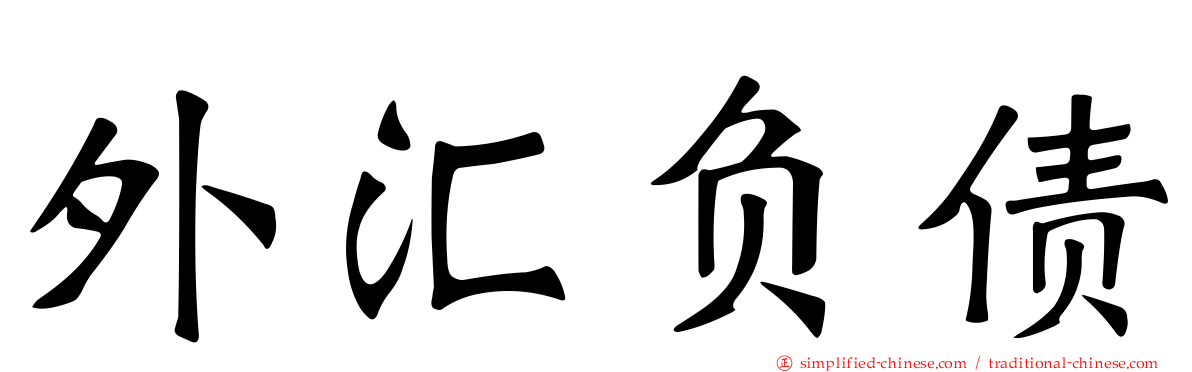 外汇负债
