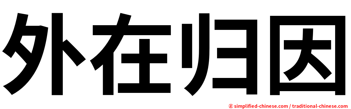 外在归因