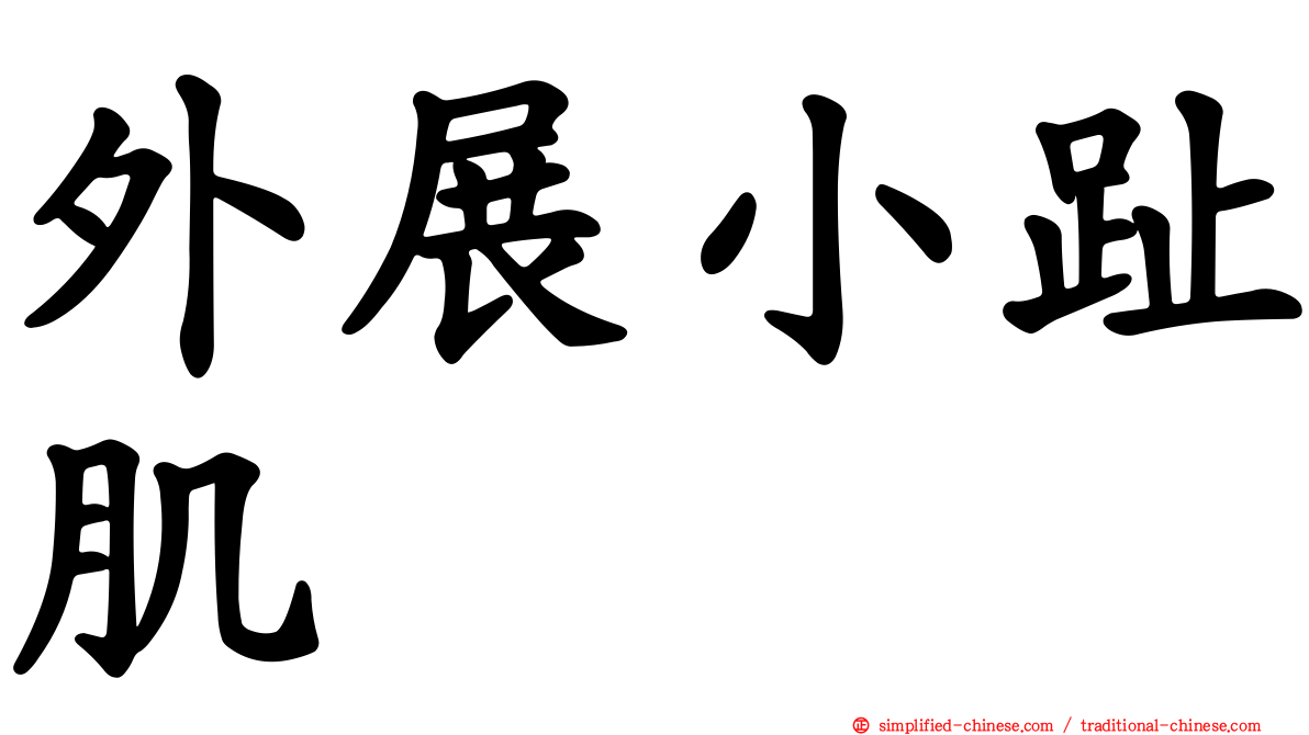 外展小趾肌