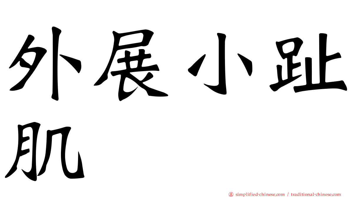 外展小趾肌