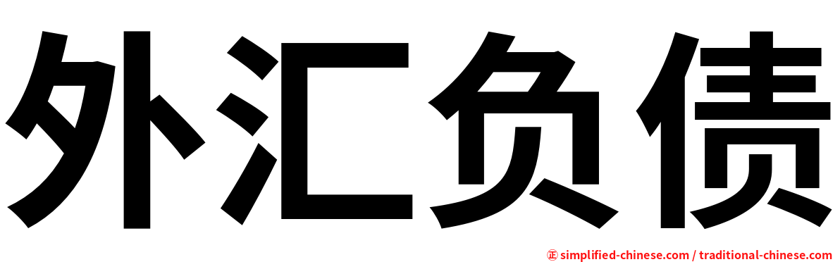 外汇负债