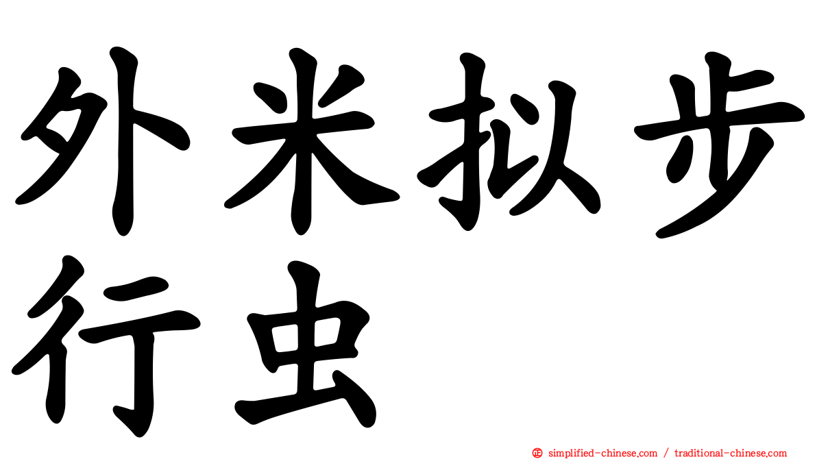 外米拟步行虫