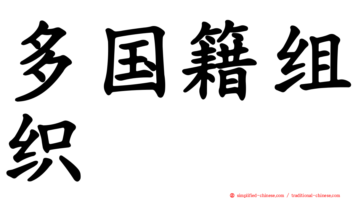 多国籍组织