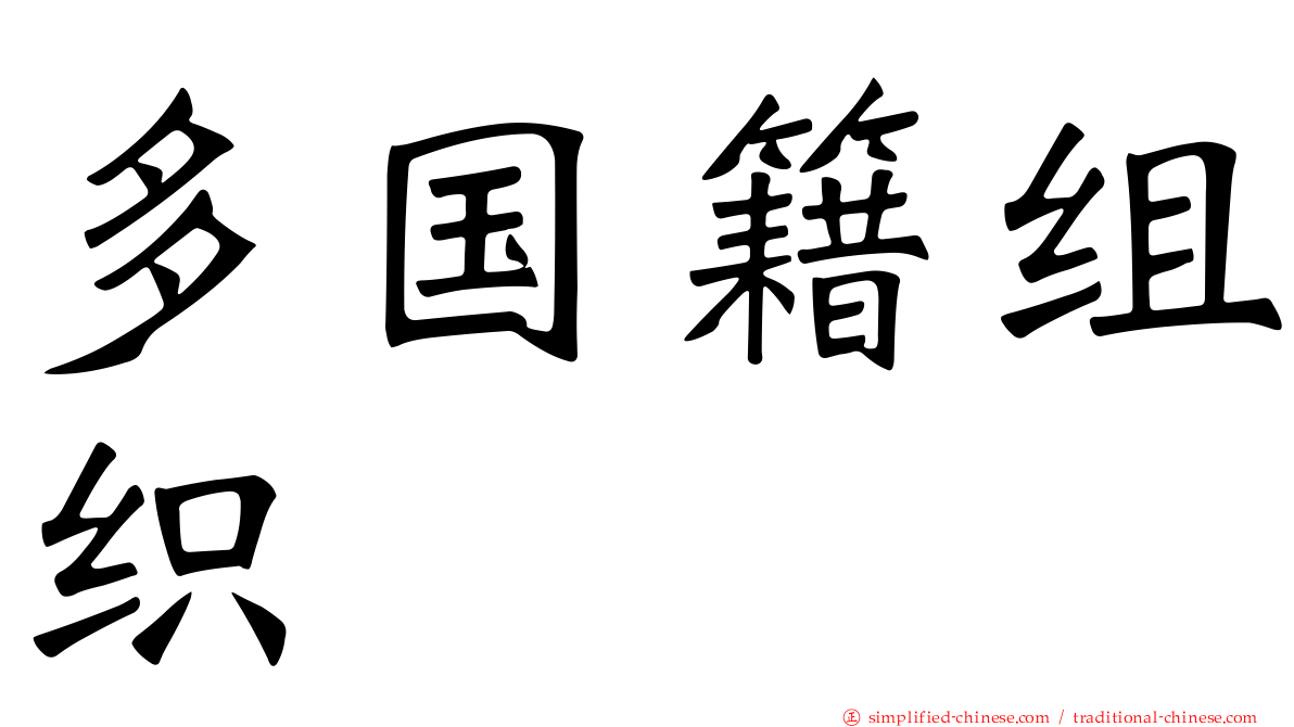多国籍组织