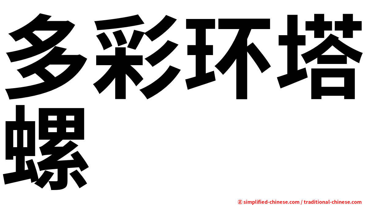多彩环塔螺