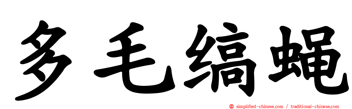 多毛缟蝇
